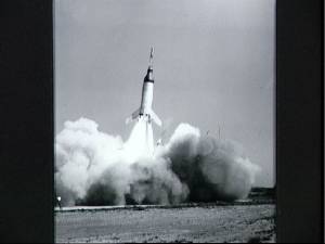 Un Little Joe-I lleva a una Mercury hasta una gran altitud (Foto: NASA)