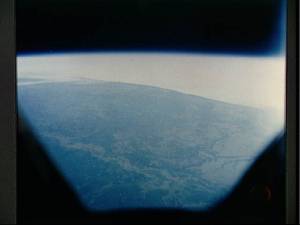 La curvatura de la Tierra vista por Grissom (Foto: NASA)