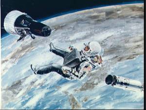 La unidad de maniobra habra permitido evolucionar libremente al astronauta entre las dos naves (Foto: NASA)