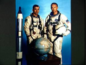 John Young y Michael Collins (Foto: NASA)