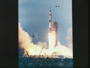 El Apolo-9 parte desde Florida (Foto: NASA)