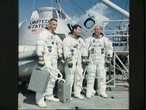 La tripulacin del Apolo-10 se entrena (Foto: NASA)