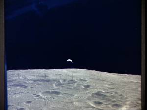 La Tierra, vista desde la rbita lunar (Foto: NASA)