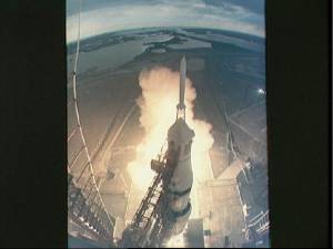 El lanzamiento del Apolo-14 (Foto: NASA)