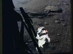 El pie en la Luna (Foto: NASA)