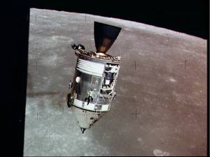 El encuentro en rbita lunar (Foto: NASA)