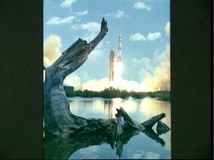 El lanzamiento del Apolo-16 (Foto: NASA)
