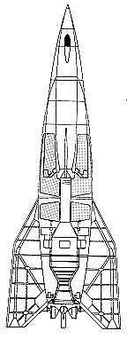 Aunque no se lleg a construir, el misil A-9/A-10 alemn hubiera sido el primer I.C.B.M. de la historia (Foto: Gary Webster)