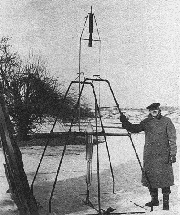El primer cohete de propelentes lquidos del mundo, ideado por Goddard (Foto: MM)