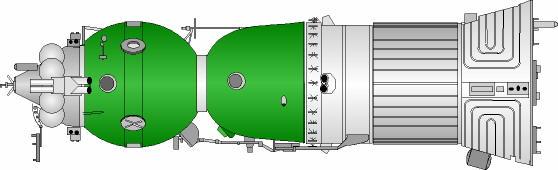 Un grfico del Soyuz 7K-LOK (Foto: Mark Wade)