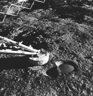 El suelo lunar es slido! (Foto: NASA)