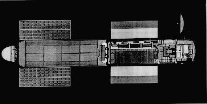 La cosmonave TMK, pensada para el viaje tripulado a Marte (Foto: Mark Wade)
